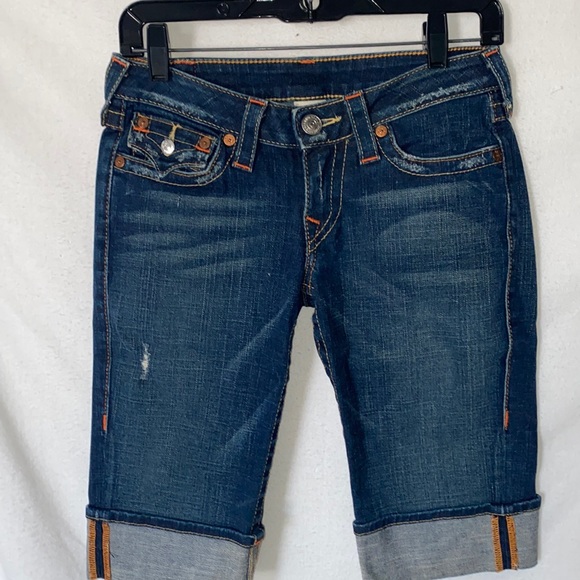 True Religion Sophie Denim Shorts - Picture 1 of 6